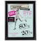M&T Displays Opti Frame 8.5 in. X 11 in.  Poster Size 1 in. Black Color Profile, Mitred Corner, w/Back Support UCP255B181x2990 - alternate 1
